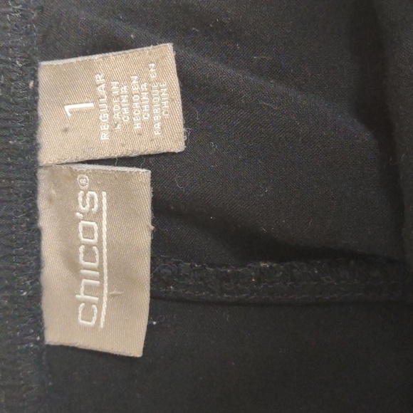 CHICO'S lightweight ankle pants elastic waist  front pockets, size 1 (8), 30x24 - Picture 5 of 7